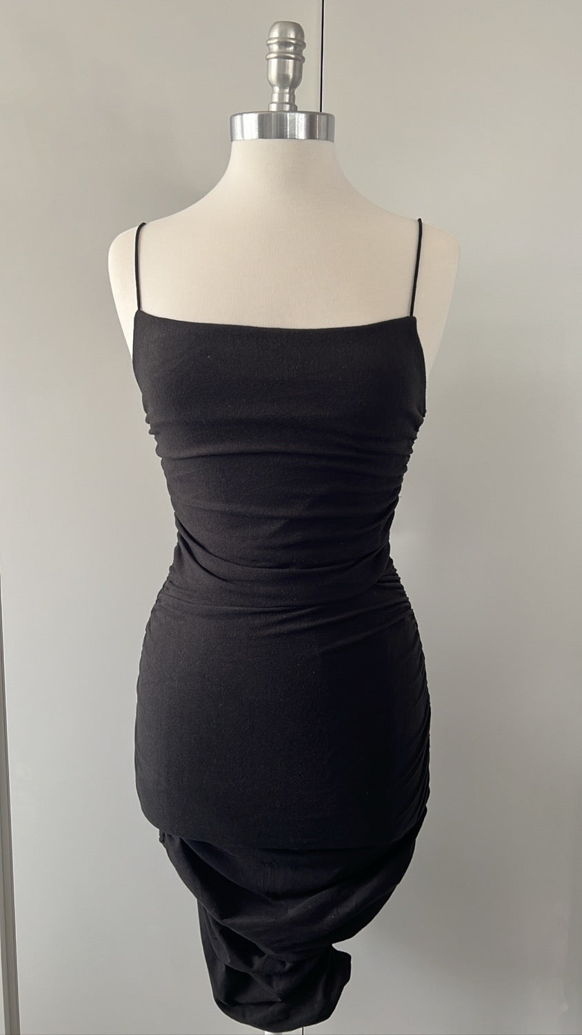 ‘Emily’ Side Shirring Mid Dress